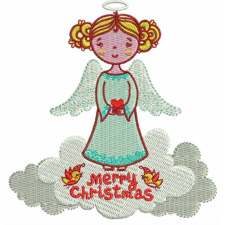 Christmas Angel 2  embroidery design - Embroidery Design