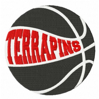 Maryland Terrapins basketball logo embroidery design - Embroidery Design
