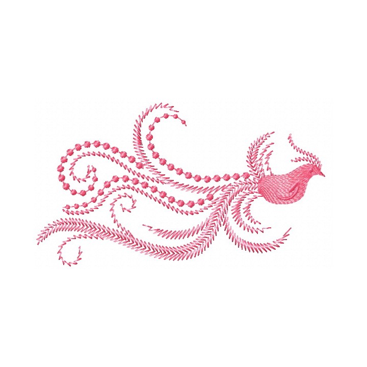 Paradise bird embroidery design - Embroidery Design