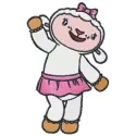 Lambie 2 embroidery design from Doc McStuffins, showcasing a delightful stitched motif for children's apparel.