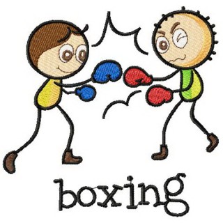 Boxing embroidery design - Embroidery Design