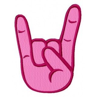 Rock on 3 embroidery design - Embroidery Design
