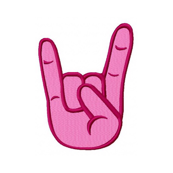 Rock on 3 embroidery design - Embroidery Design
