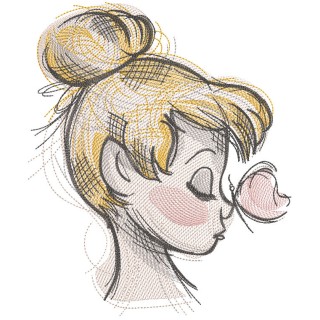 Tinkerbell vibe embroidery design - Embroidery Design