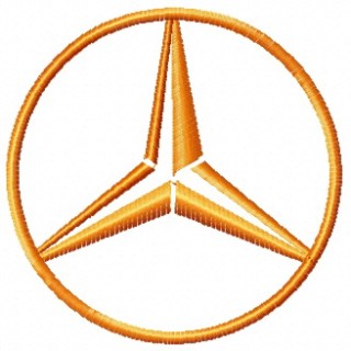 Mercedes-Benz logo 3 embroidery design - Embroidery Design