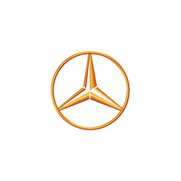 Mercedes-Benz logo 3 embroidery design - Embroidery Design