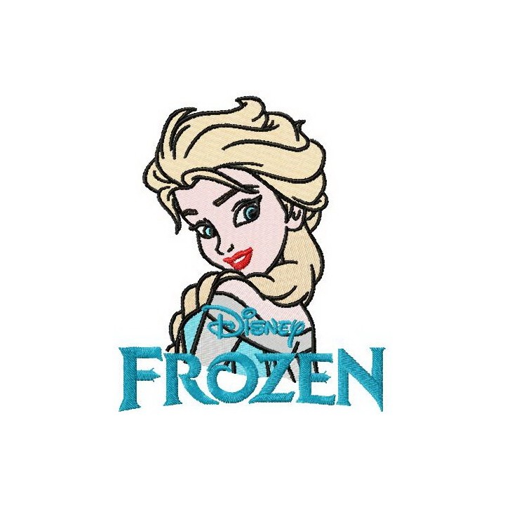 Elsa embroidery design - Embroidery Design
