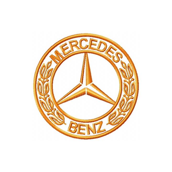 Mercedes-Benz logo 2 embroidery design - Embroidery Design