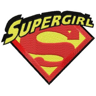 Supergirl classic logo embroidery design - Embroidery Design