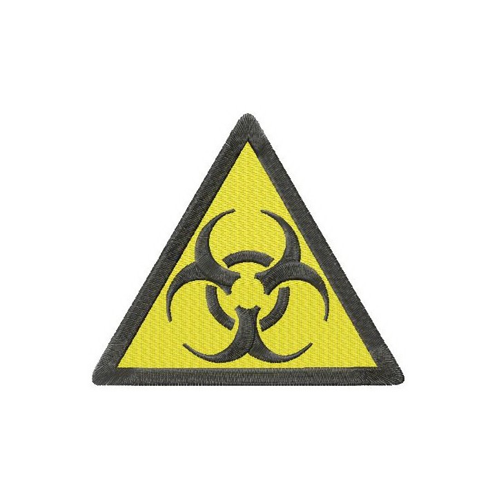 Biohazard road symbol embroidery design - Embroidery Design