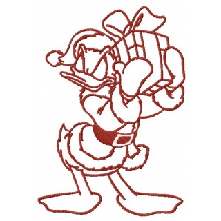 Donald's present 4 embroidery design - Embroidery Design