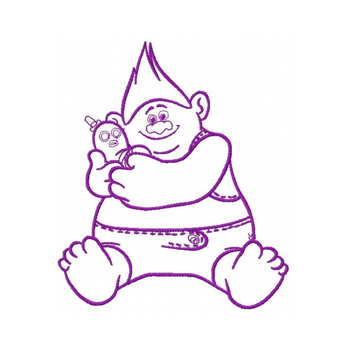 Biggie and Mr. Dinkles 4 embroidery design - Embroidery Design