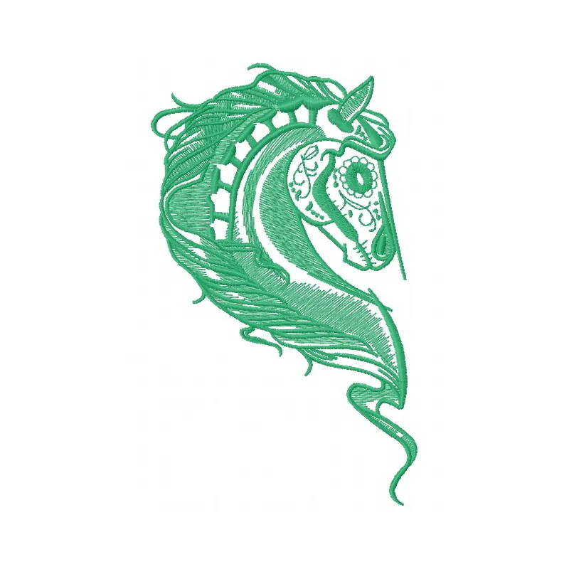 Preview of Horse Heart 8 embroidery design featuring a heart-shaped horse motif for creative stitching projects.