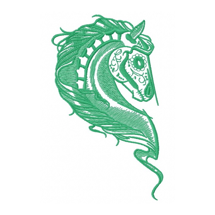 Horse heart 8 embroidery design - Embroidery Design