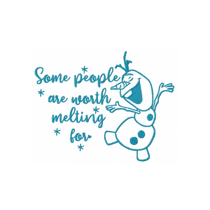 Some people are worth melting for embroidery design - Embroidery Design