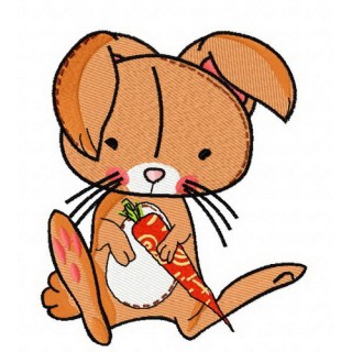 Sweet bunny 3 embroidery design - Embroidery Design
