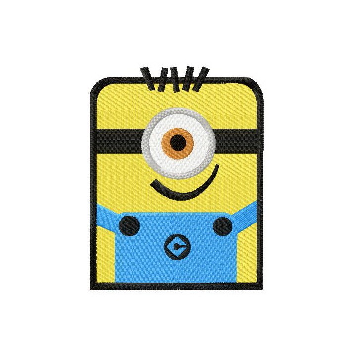 Square Minion 2 embroidery design - Embroidery Design