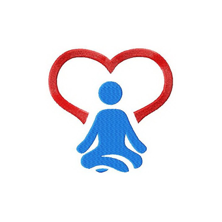 Yoga embroidery design - Embroidery Design