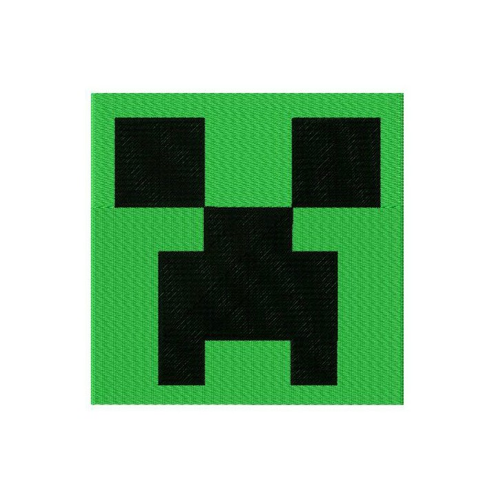 Minecraft Creeper embroidery design - Embroidery Design