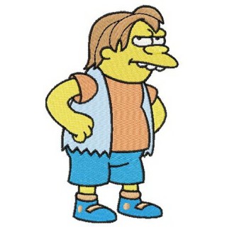 Nelson Muntz embroidery design - Embroidery Design