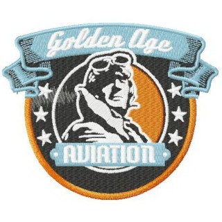Aviation golden age embroidery design - Embroidery Design