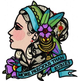 More precious than rubies 3 embroidery design - Embroidery Design
