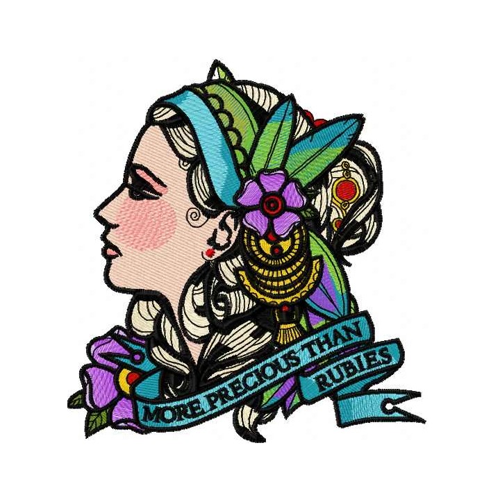 More precious than rubies 3 embroidery design - Embroidery Design