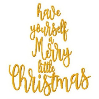 Have yourself a Merry little Christmas embroidery design - Embroidery Design