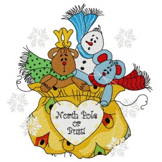 Presents from the North Pole 2 embroidery design - Embroidery Design