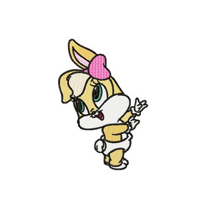 Baby Lola Bunny embroidery design - Embroidery Design