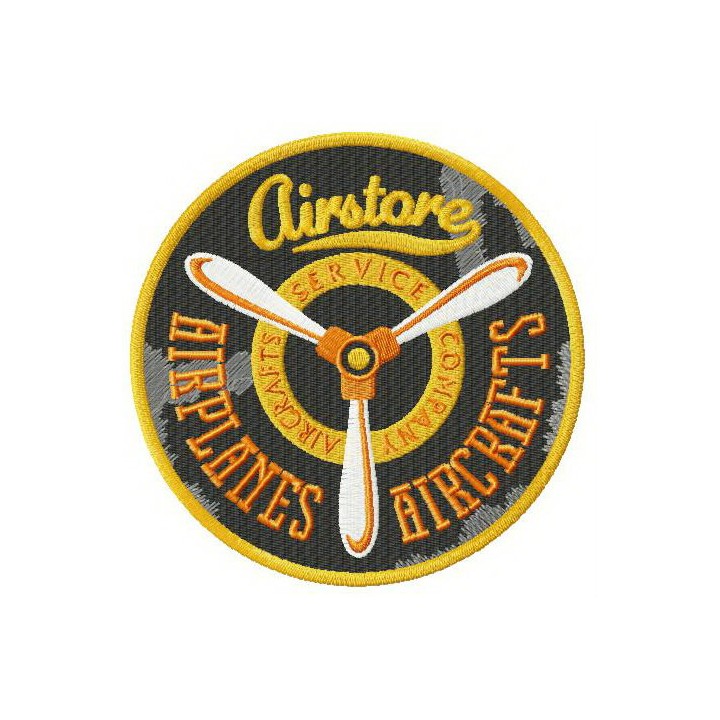 Aircrafts service company embroidery design - Embroidery Design