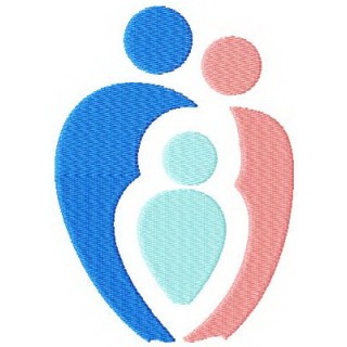 Family sport embroidery design - Embroidery Design