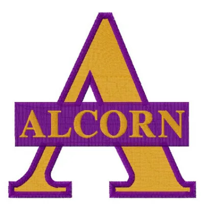 Embroidery design of the Alcorn State Braves and Lady Braves logo, ideal for caps, t-shirts, and more.