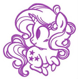 Starry unicorn embroidery design - Embroidery Design