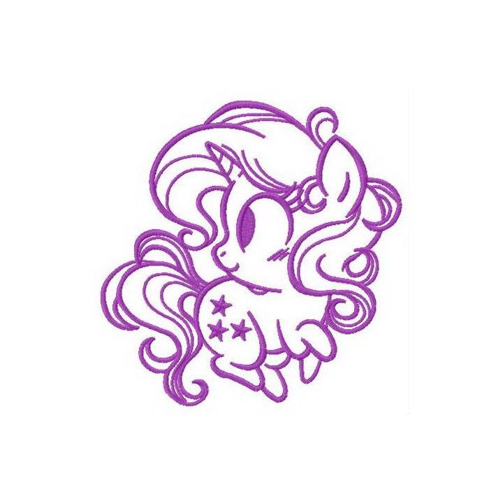 Starry unicorn embroidery design - Embroidery Design