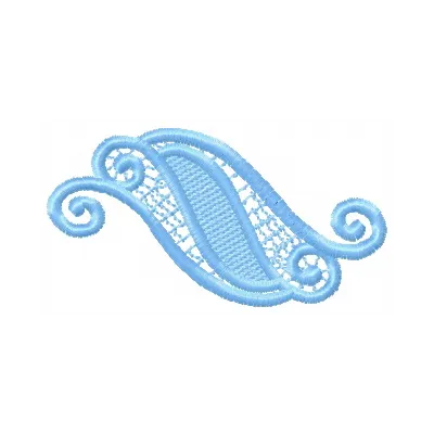 Openwork ornament 1 embroidery design featuring a delicate snowflake pattern, ideal for doilies and decorative projects.