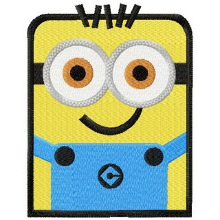 Square Minion embroidery design - Embroidery Design