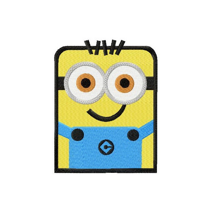 Square Minion embroidery design - Embroidery Design
