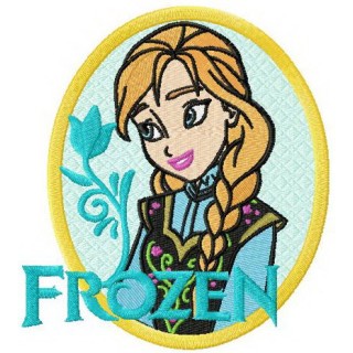 Anna badge embroidery design - Embroidery Design