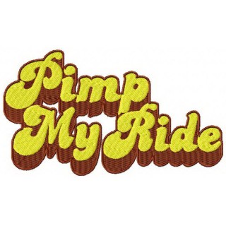 Pimp my ride embroidery design - Embroidery Design