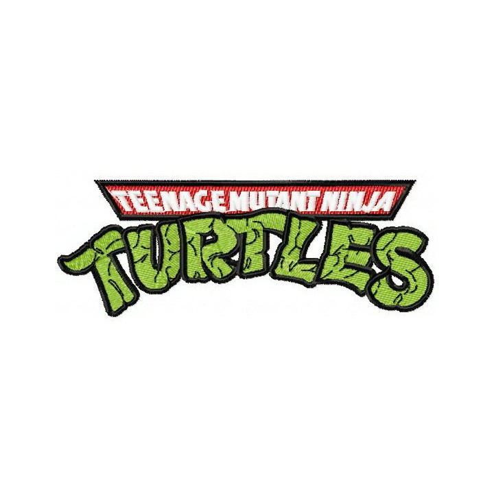 Teenage Mutant Ninja Turtles logo embroidery design - Embroidery Design