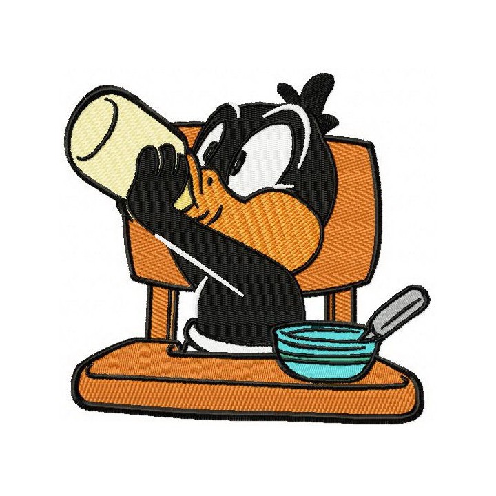 Baby Daffy Duck embroidery design - Embroidery Design
