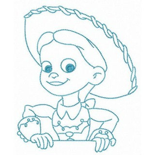 Cowgirl from Toy Story embroidery design - Embroidery Design