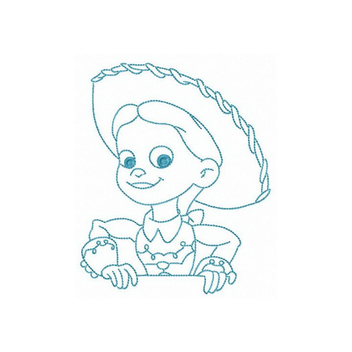 Cowgirl from Toy Story embroidery design - Embroidery Design