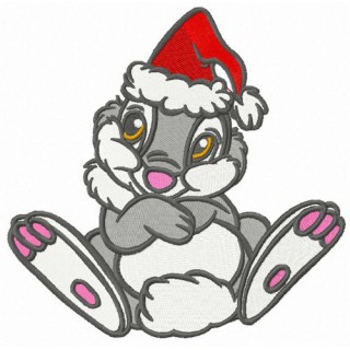 Thumper's X-mas embroidery design - Embroidery Design