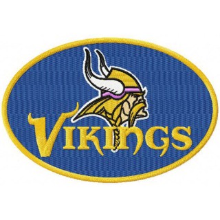 Minnesota Vikings logo 2 embroidery design - Embroidery Design