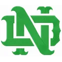 Embroidery design of the Notre Dame Fighting Irish logo, ideal for stitching on apparel and accessories.