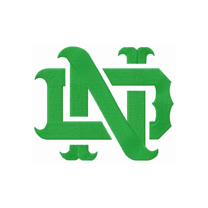 Notre Dame Fighting Irish logo embroidery design - Embroidery Design
