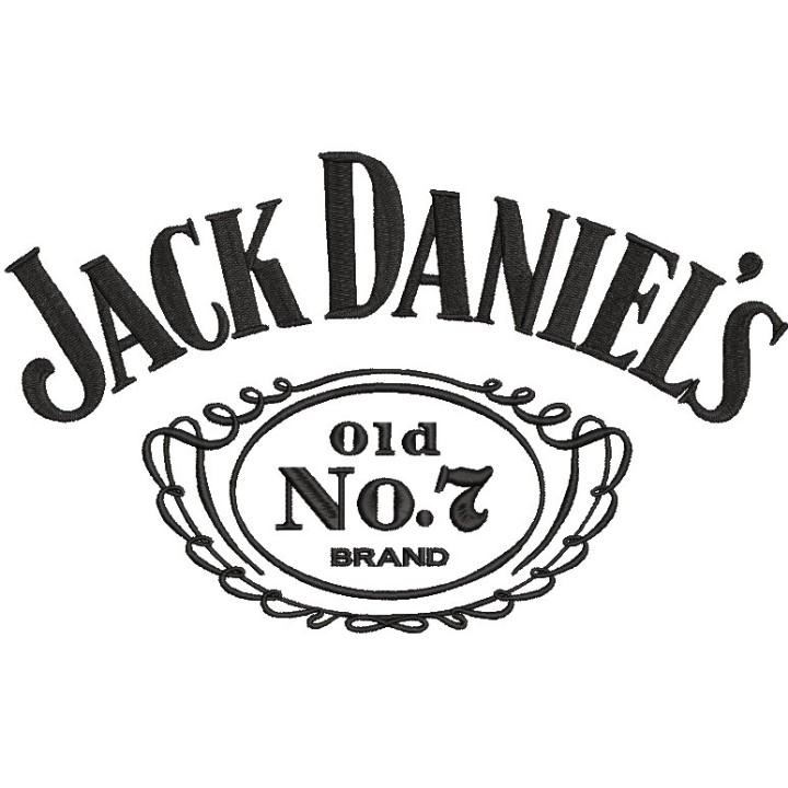 Jack Daniels Old No 7 Logo embroidery design - Embroidery Design