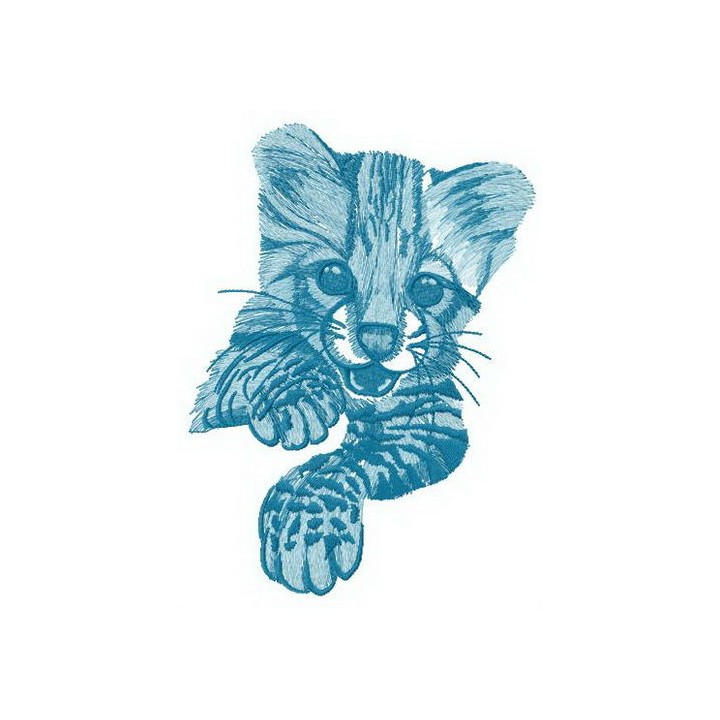 Predator newborn embroidery design - Embroidery Design